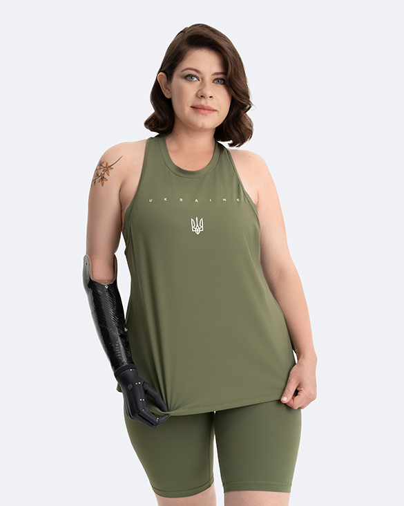 Tank Top | Creating Power Within - Khaki Green - Image 7