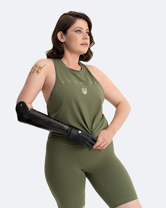 Tank Top | Creating Power Within - Khaki Green - Image 8