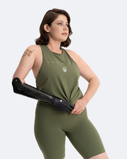 Tank Top | Creating Power Within - Khaki Green - Image 8
