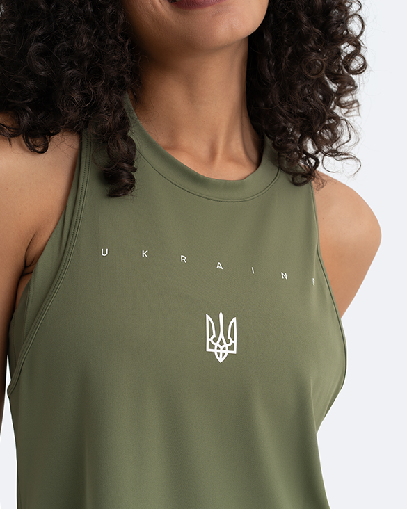 Tank Top | Creating Power Within - Khaki Green - Image 5