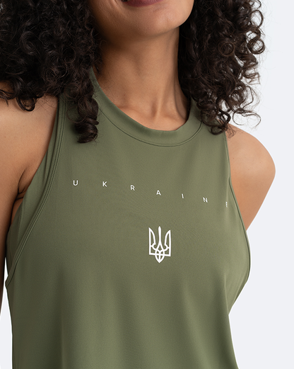 Tank Top | Creating Power Within - Khaki Green - Image 5