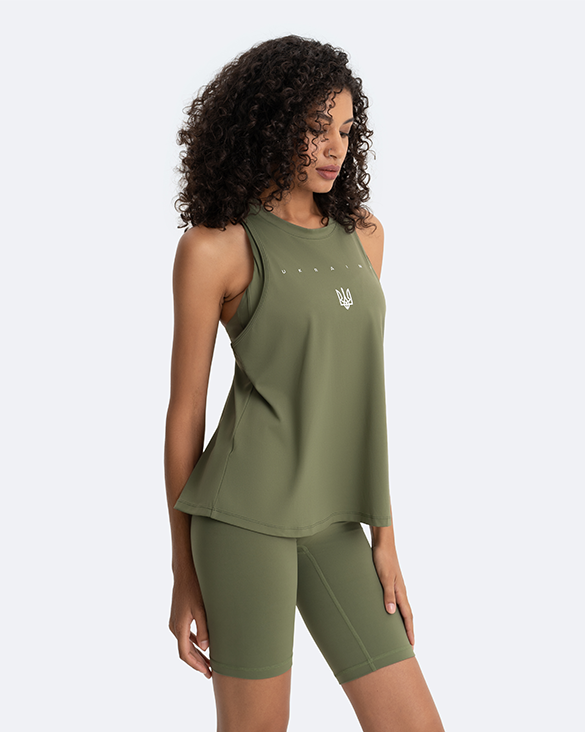 Tank Top | Creating Power Within - Khaki Green - Image 3