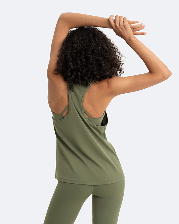 Tank Top | Creating Power Within - Khaki Green - Image 4